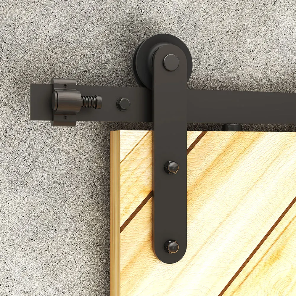 

CCJH оборудование для раздвижной двери сарая Kit 4FT-16FT рельсовый шкаф базовый I-роликовый трек промышленная система для одной деревянной двери