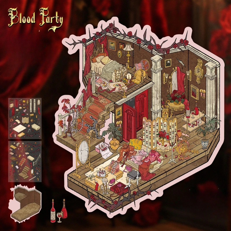 

3D мультяшные наклейки ужасов