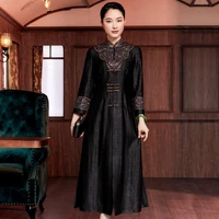 2022 chinese dress chinese traditional woman cheongsam dress women silk satin elegant qipao vintage dresses elegant party dress