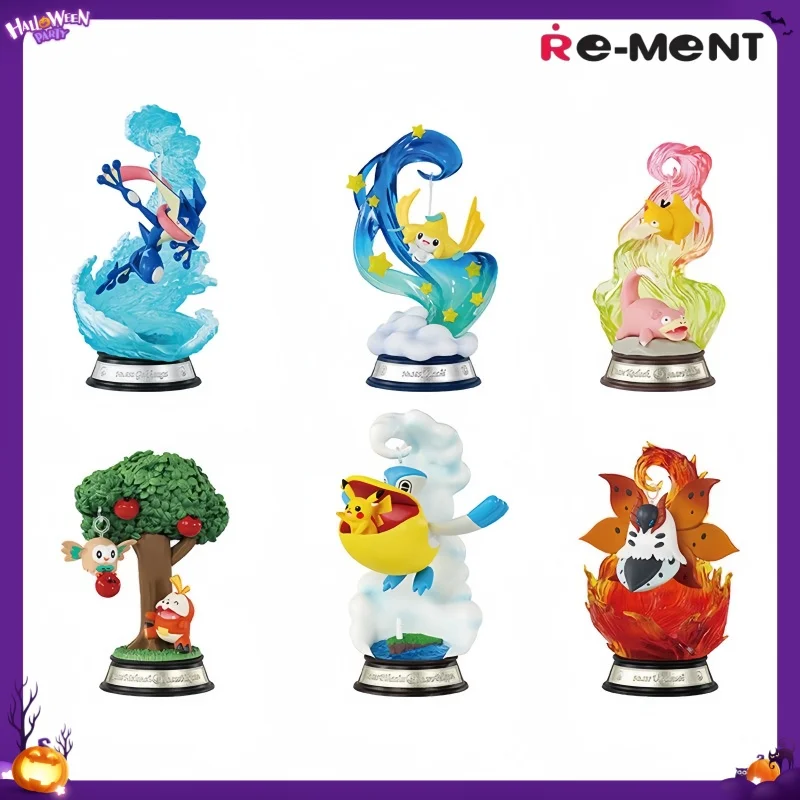Фото Оригинальная фигурка Re-Ment Pokemon из коллекции Nighty Night: Swablu, Alcremie, Maushold. ПВХ-фигурки для декора рабочего стола/комнаты, подарки на день рождения. №4