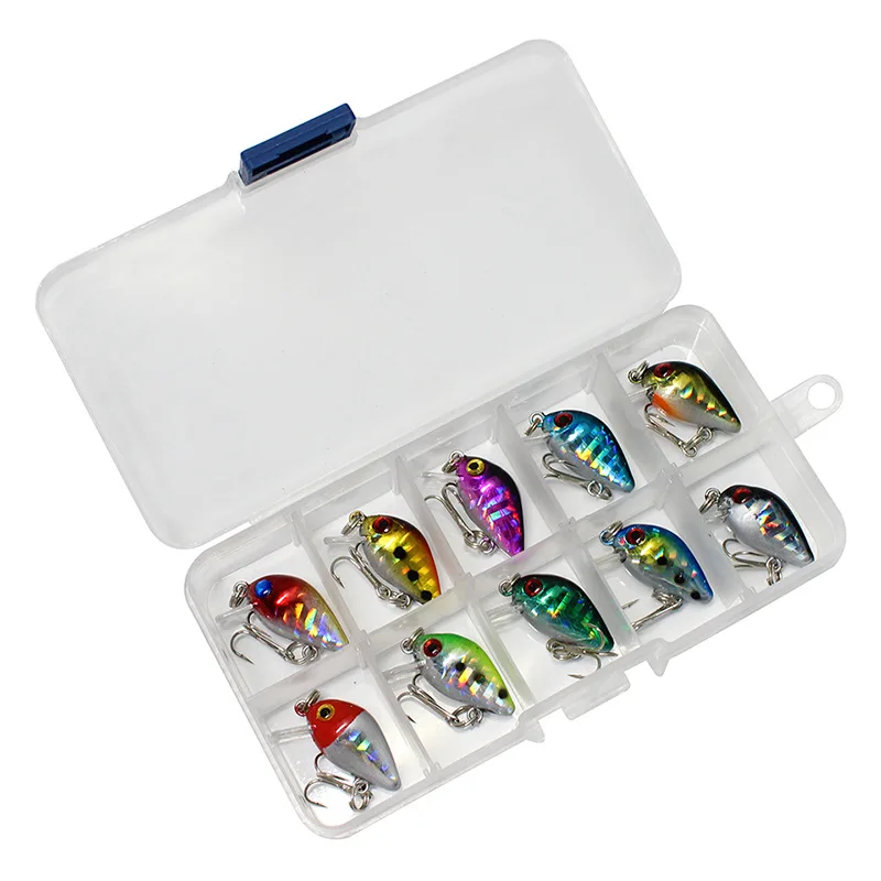 

5 pcs/boks Mini Fish Bass Fishing Lure Set Hard Bionic Plastic Miniature Artificial Bait Wobblers/Crankbait for Fishing Trolling