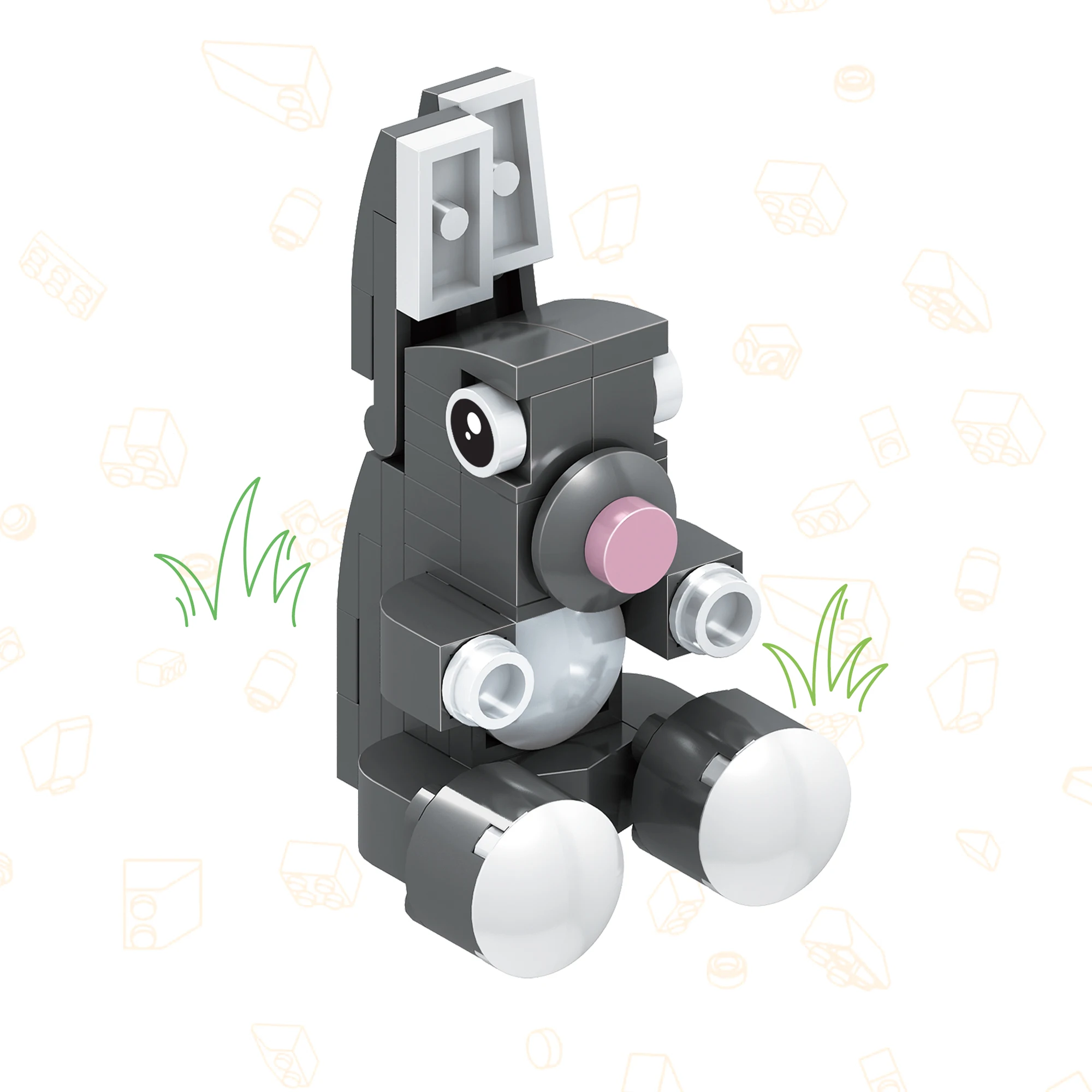 Конструкторы Cogo в форме животных миниатюрная серия кирпичи-головоломки