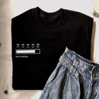 Футболка Louis Tomlinson женская с забавной надписью Louie Loading Gaphic, летняя хлопковая Футболка Unsiex, топы большого размера в стиле Харадзюку