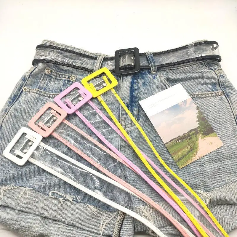 

1 шт., прозрачный цветной ремень длиной 105 см