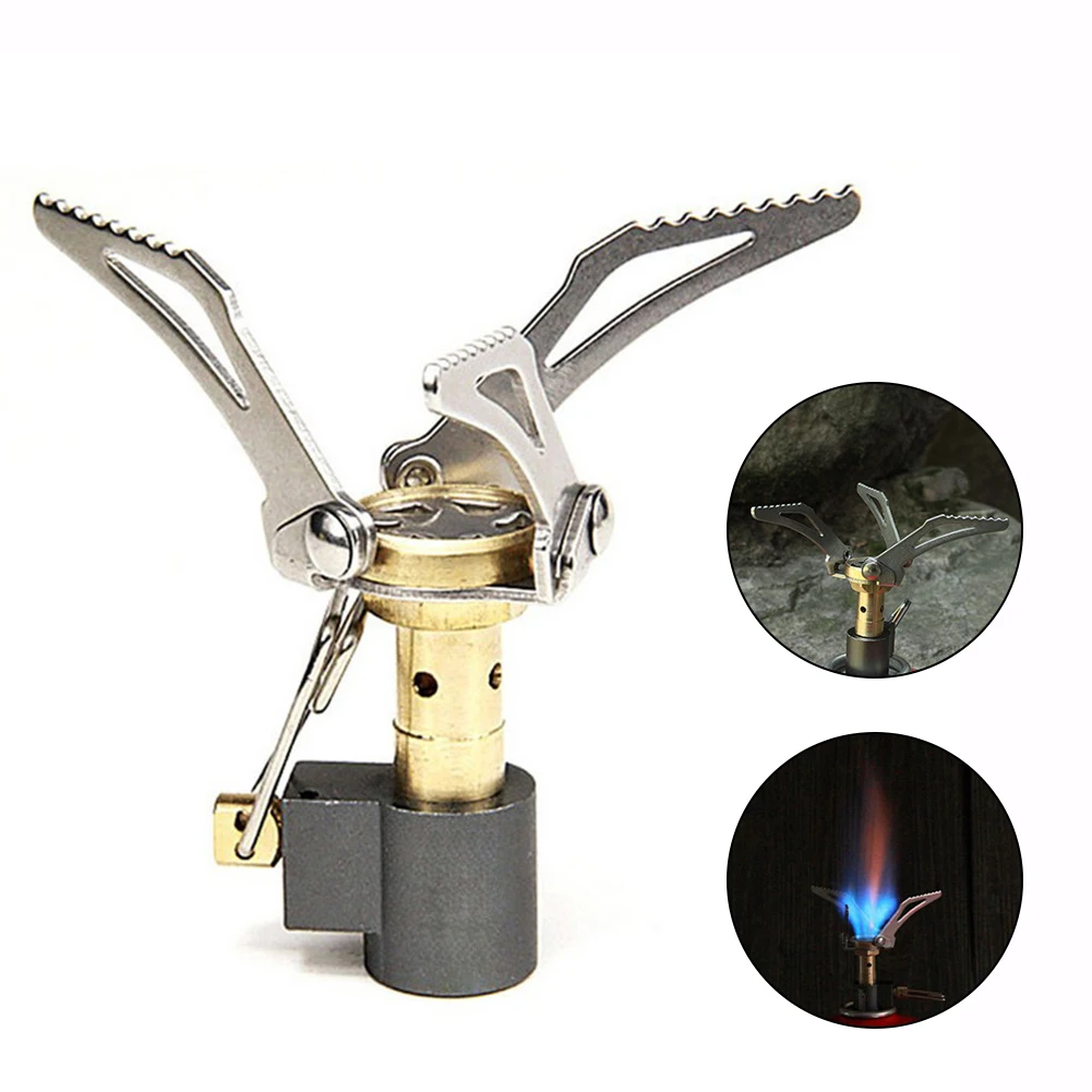 

Camping Supplies Outdoor Gas Stove Portable Mini Stoves Furnace Pocket Gas Burner Cooker Cookware For Hiking BBQ