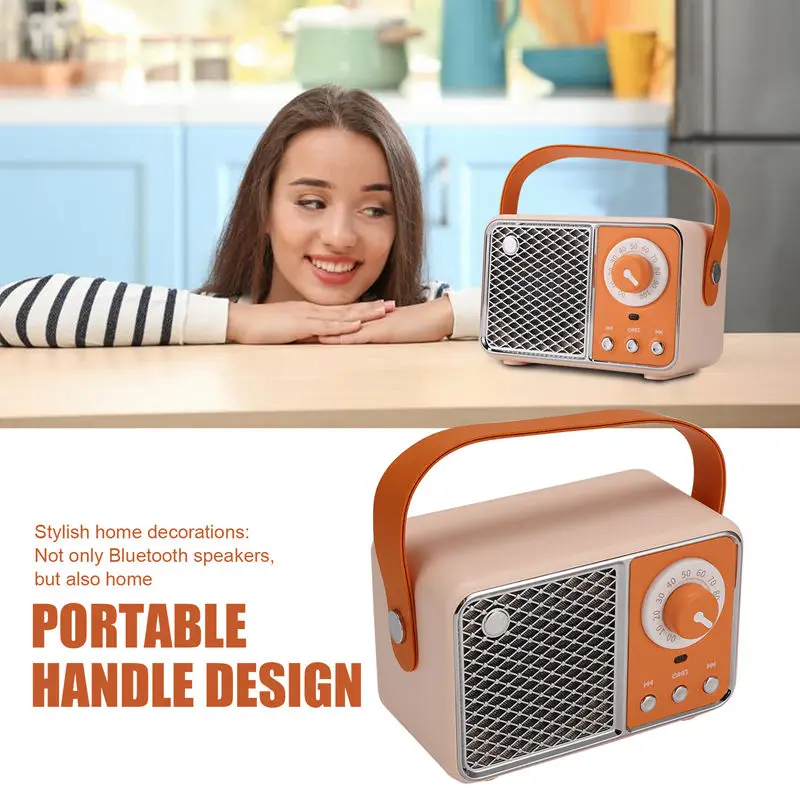 Bluetooth-динамик Портативный звуковой динамик Музыкальное беспроводное радио FM Mini
