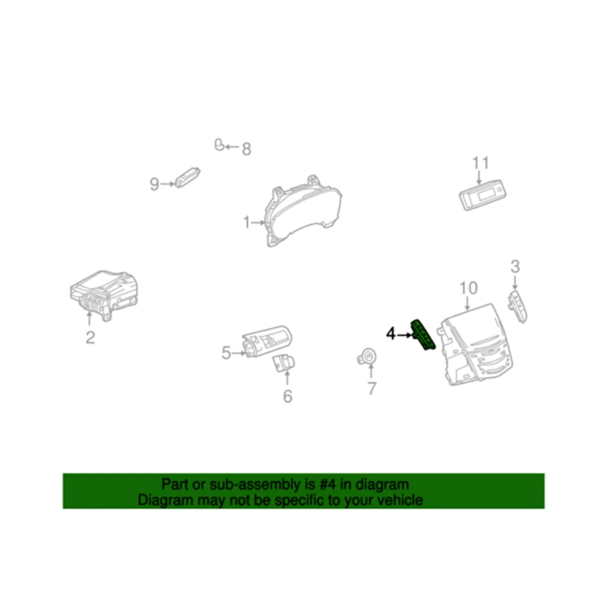 

84144313 Car Hazard Warning Switch for XTS 2013-2019