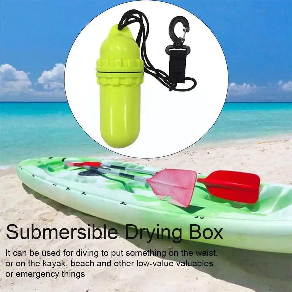 

Водонепроницаемая сухая коробка для подводного плавания, каякинга, аксессуары, контейнер и веревочный зажим для денег, удостоверения лично...