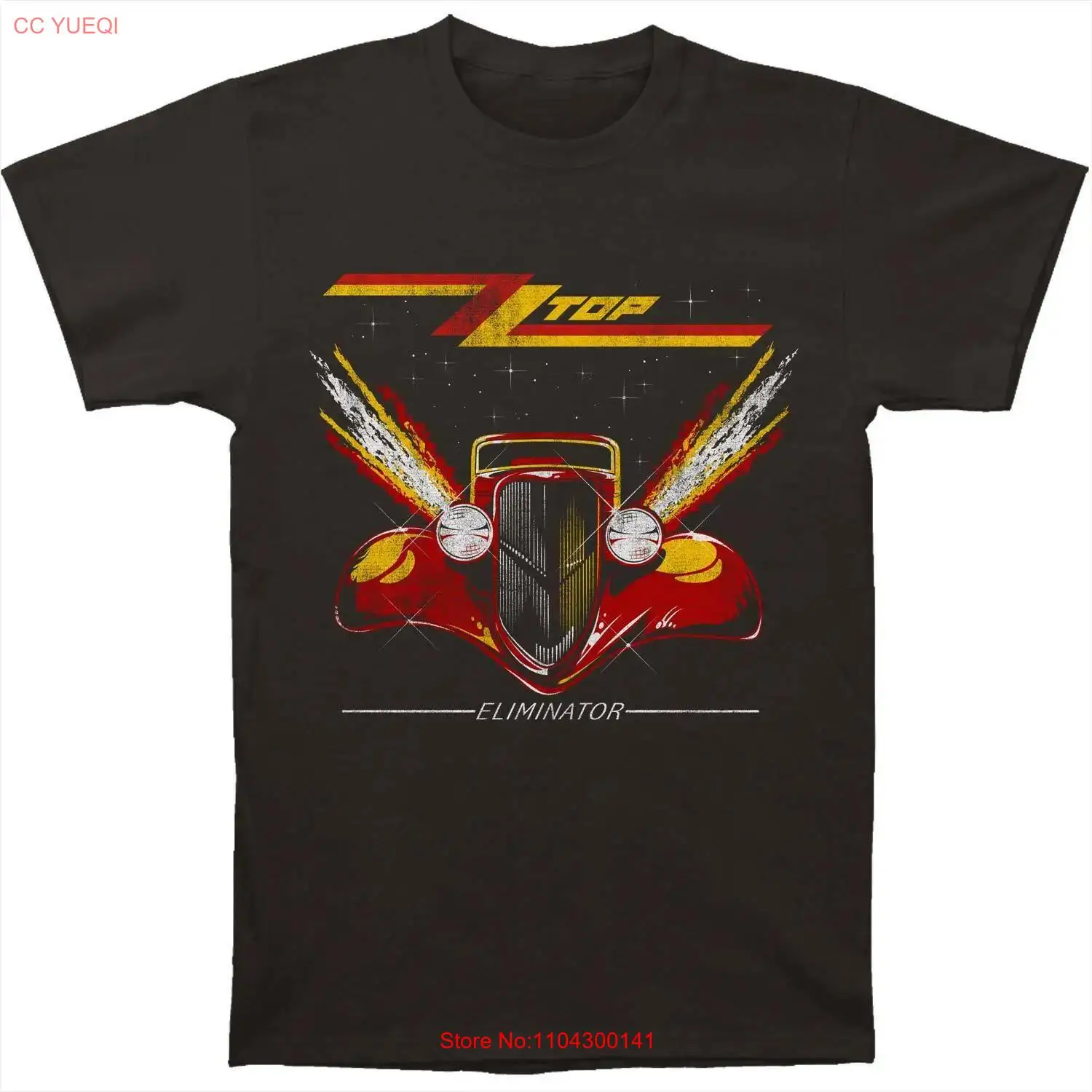 Men's ZZ Top Eliminator Slim Fit T-shirt XXXXX-Large Coal