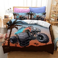 monster truck style bedding set soft comforter duvet cover bedspreads for bed linen comefortable quilt with pillowcase