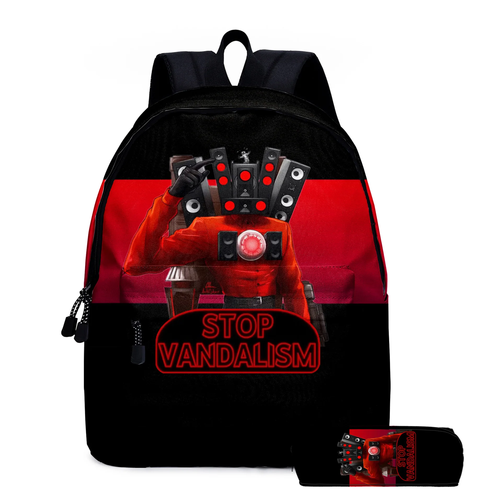 Туалет Skibidi для людей сумка начальной и средней школы Детский рюкзак