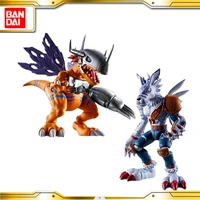 bandai genuine digimon adventure shodo were garurumon metal greymon anime model collecile action figures toys