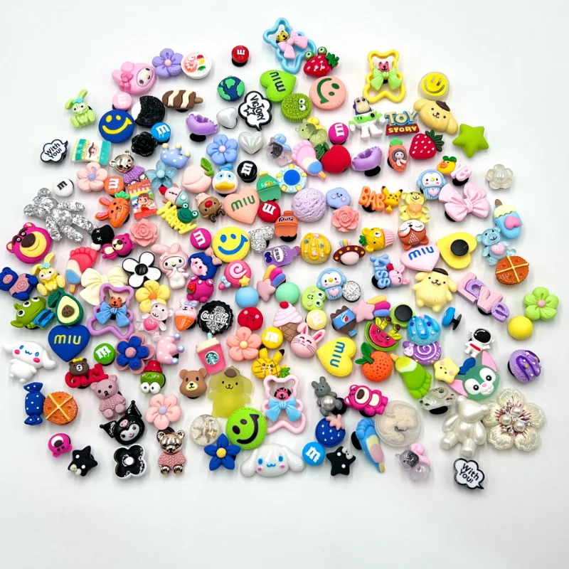 10/18/30/40/50 Styles/Set Cute Animals Pretty Pink Luxury Decorations For Croc Shoe Buckle Charm Funny Gifts For Children'S Day