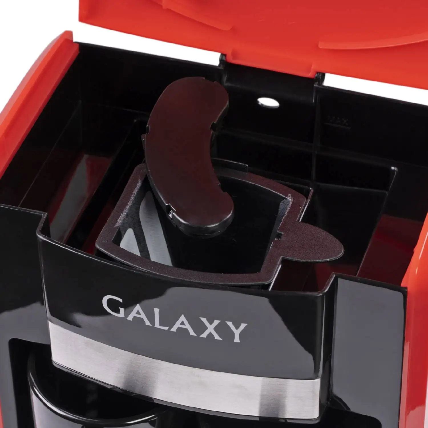 Кофеварка Galaxy GL 0708 (750 Вт 2 чашки съемный фильтр автоотключение мерная ложка цвет: