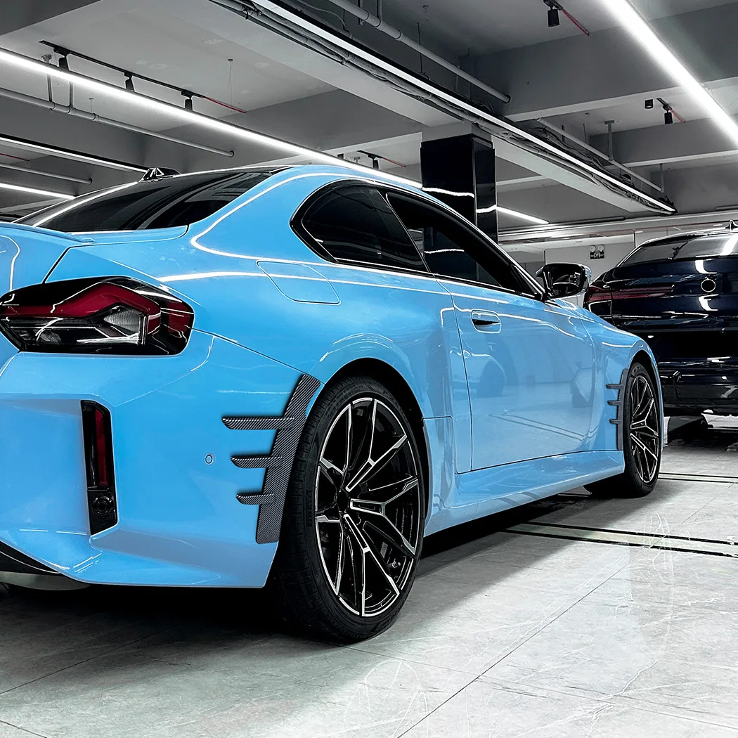 Для BMW 2 серии G42 M2 G87 2022+ Декоративные накладки на колесные арки в стиле MP, передний сплиттер, ветровые накладки на колесные арки, комплект из 4 частей (art.: 3920db1880bc3) - 3920db1880bc3