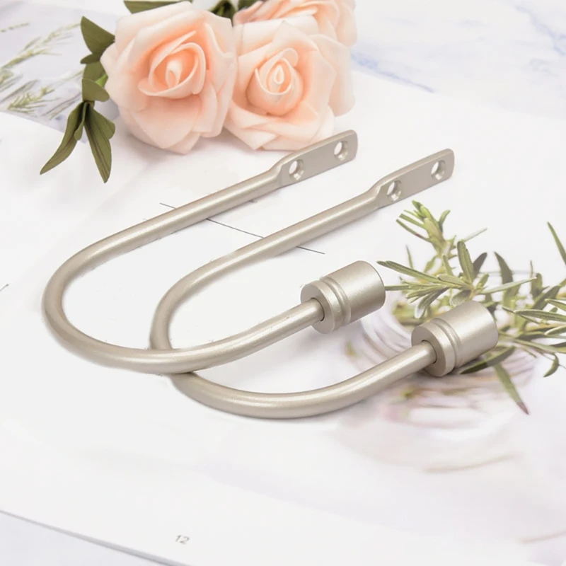 Элегантные металлические фиксаторы для штор 2 шт. настенные подхваты оконной