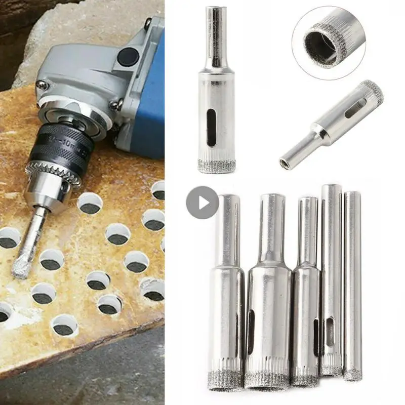 

5pcs/lot Drill Bit Diamond Coated Power Tools Tile Marble Glass Ceramic Hole Saw Drilling Bits Electric Drill Accessories 5-12mm