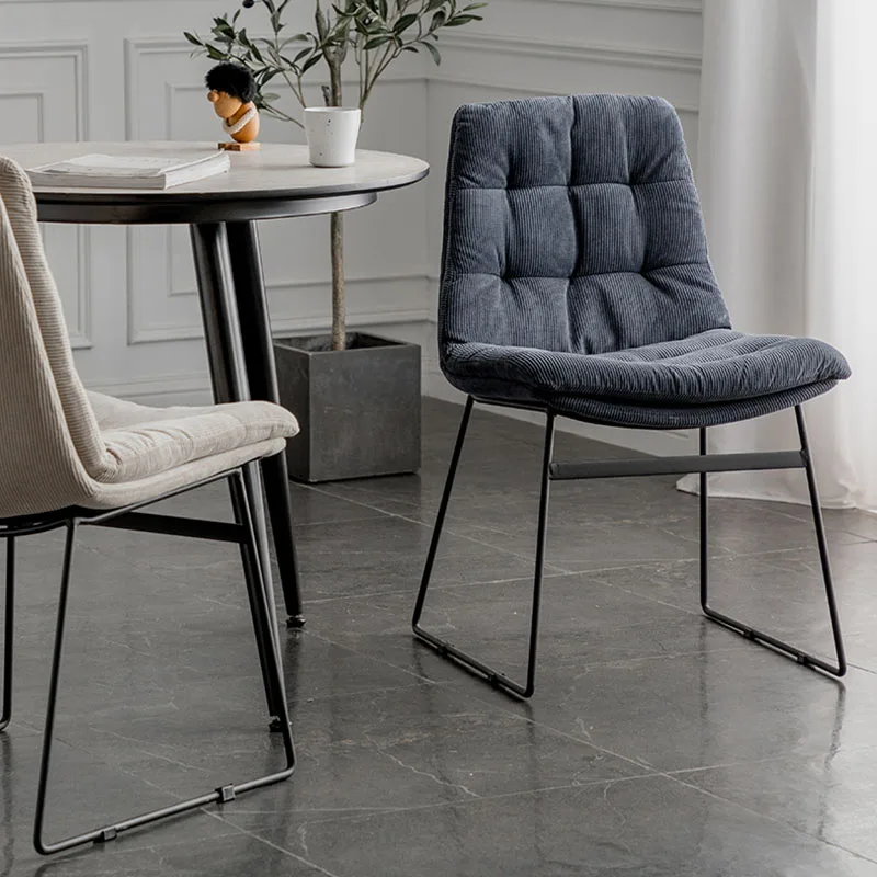 

Cushions Luxury Dining Chairs Modern Nordic Bedroom Floor Designer Chair Ergonomic Vanity Silla Comedor Living Room Furniture