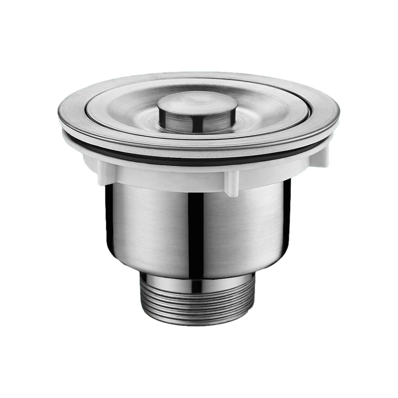 

Removable Farmhouse Stainless Steel Leakproof Sink Silver Garbage Disposal Flange Sealing Lid Durable Waste Basket Drain Hole
