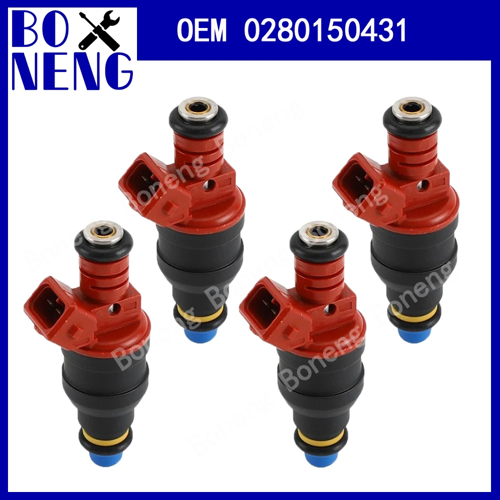 Фото 4 шт./лот OEM 0280150431   Топливные форсунки, пригодные для SAAB 9-3 900 9000 2.0L 2.3L I4 TURBO, автомобильные аксессуары №1