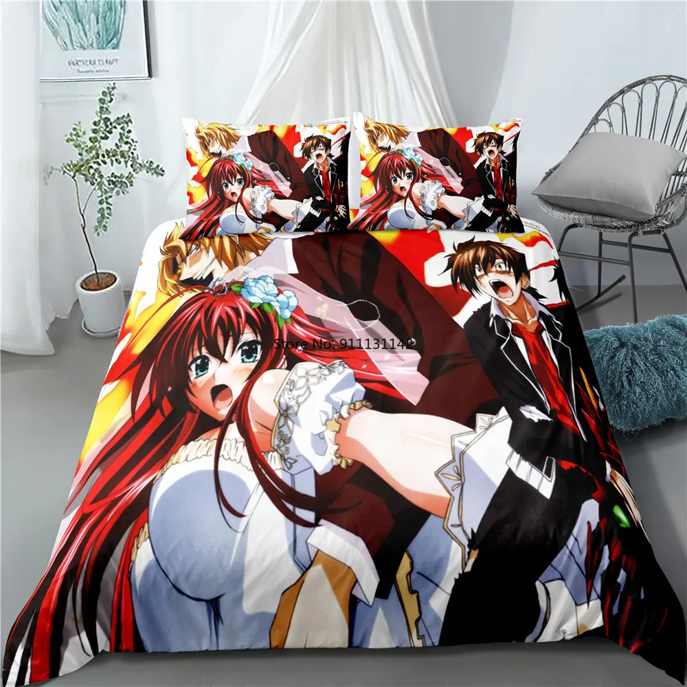 

Anime High School DxD 3D Printed Bedding Set Duvet Covers Pillowcases Comforter Bedding Set