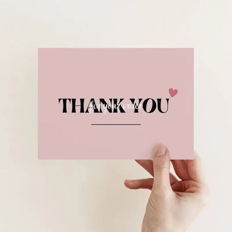 1000 шт./партия бирка с надписью Thank You Card