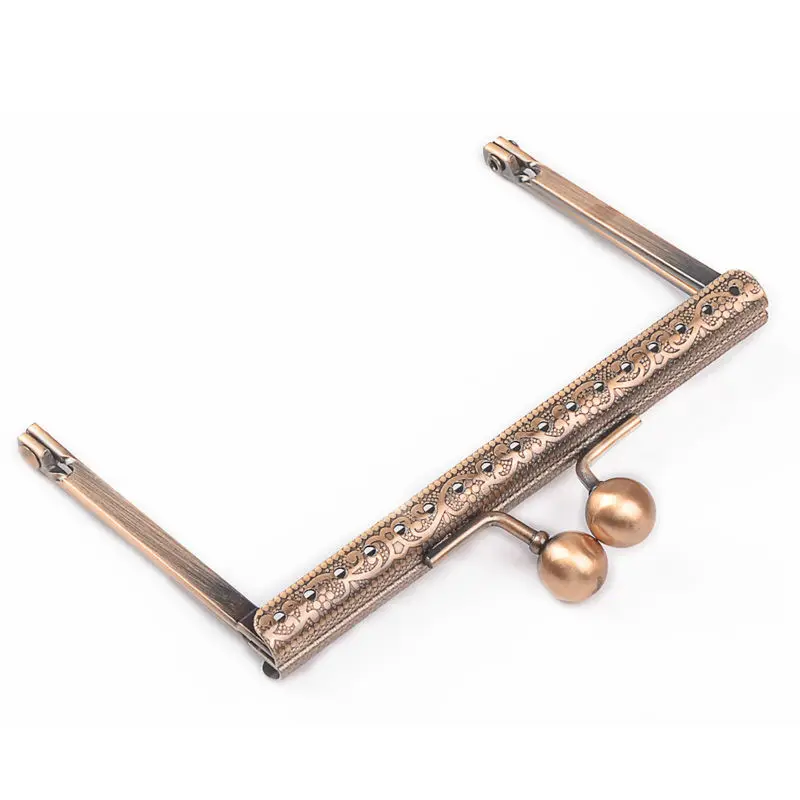 10pcs Lot 10.5cm Metal Purse Frame Handle for Clutch Bag Handbag Accessories Making Kiss Clasp Lock Antique Bronze Bags Hardware