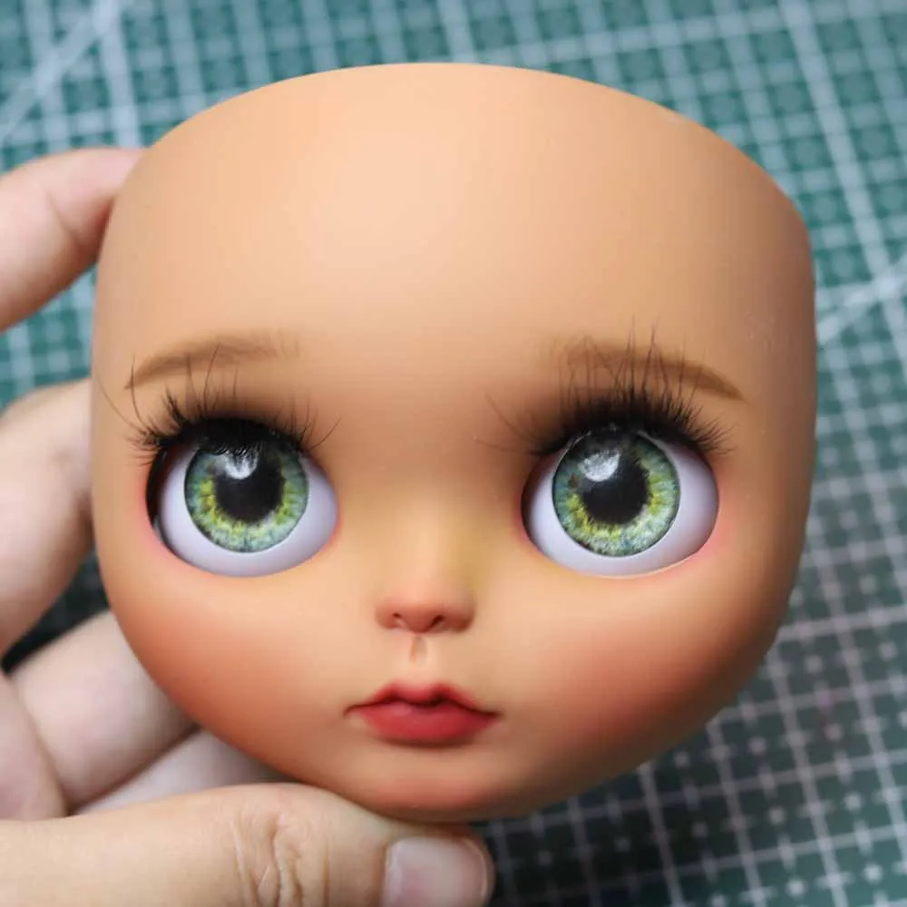 

Blyth Doll Face Plate for diy your blyth makeup Including Back Plate customization doll Nude blyth Blackskin Life style 2.12.4
