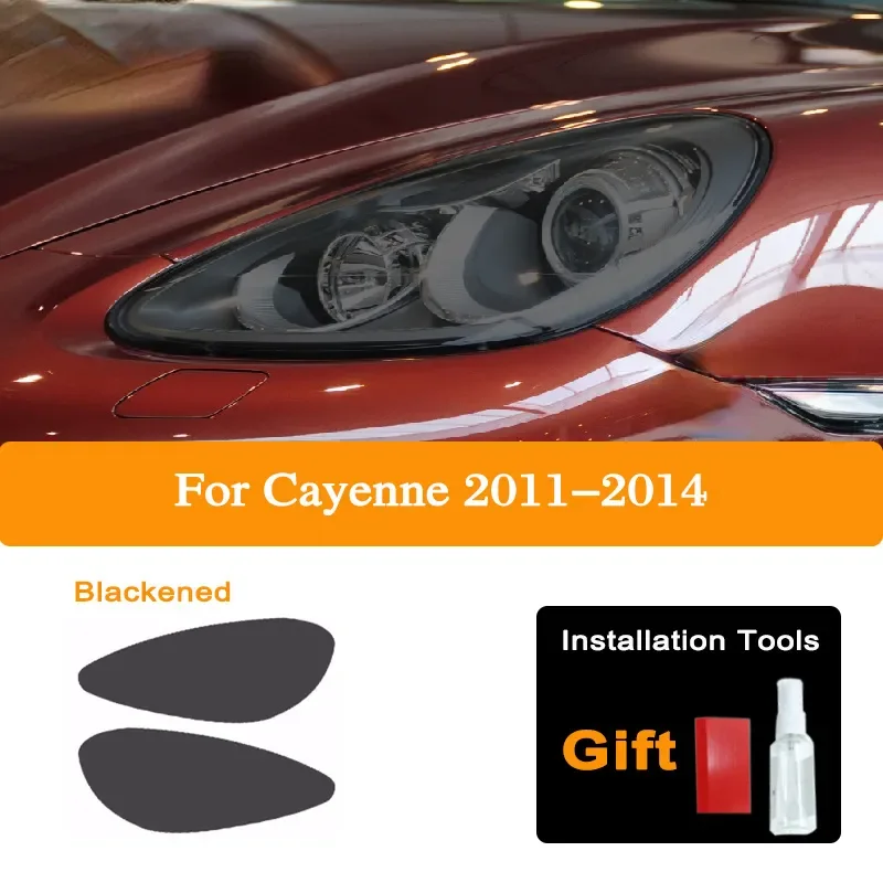 Тонировка для автомобильной фары Черная защитная пленка Porsche Cayenne 2019 2020 2011-On 958