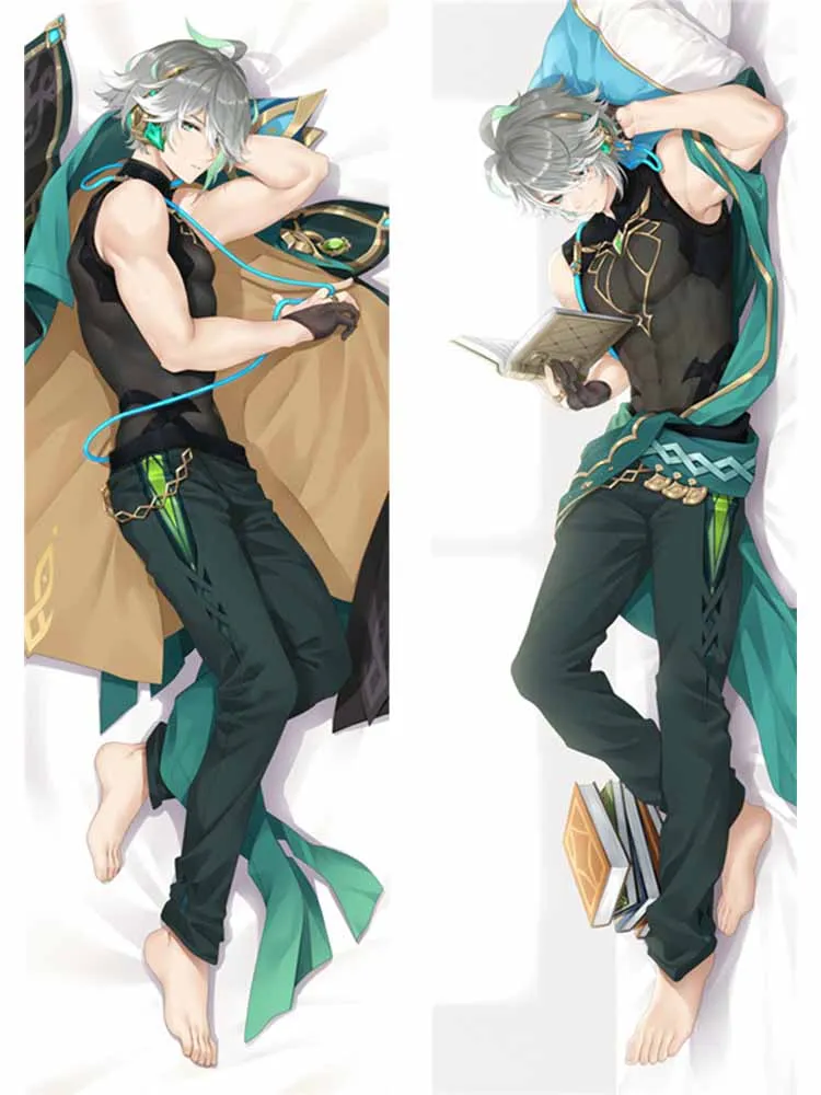 

Dakimakura Anime Alhaitham Genshin Impact Double-sided Print Life-size Hugging Body Pillow Gifts