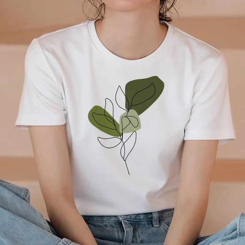 Женская футболка с мультяшным принтом повседневная одежда женская топы