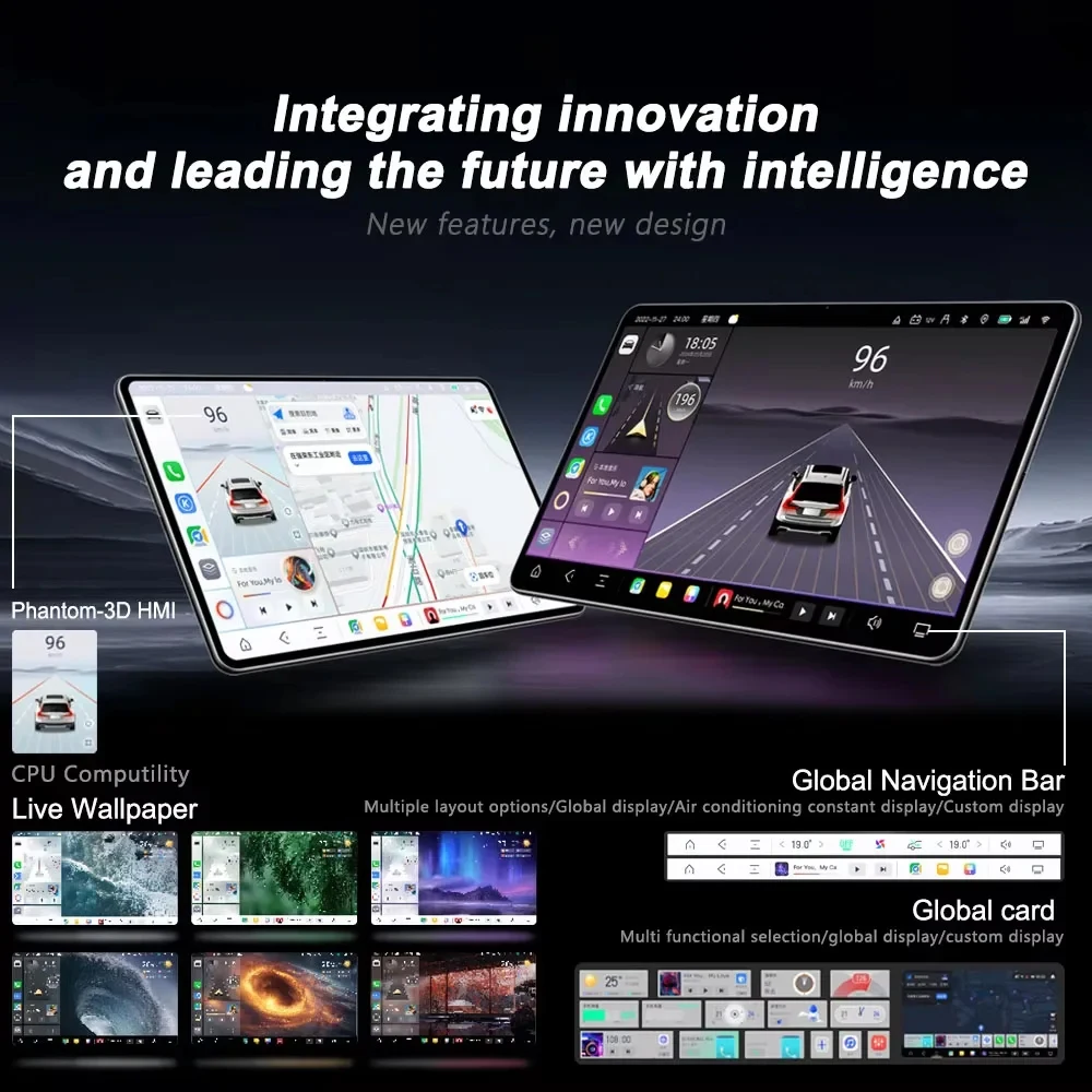 Фото Автомагнитола TS18 TS20 TS105 7870 Universal 9 10 дюймов QLED 2K с Android 13, мультимедийный видеоплеер, Carplay, DSP, DTS, 2DIN №3