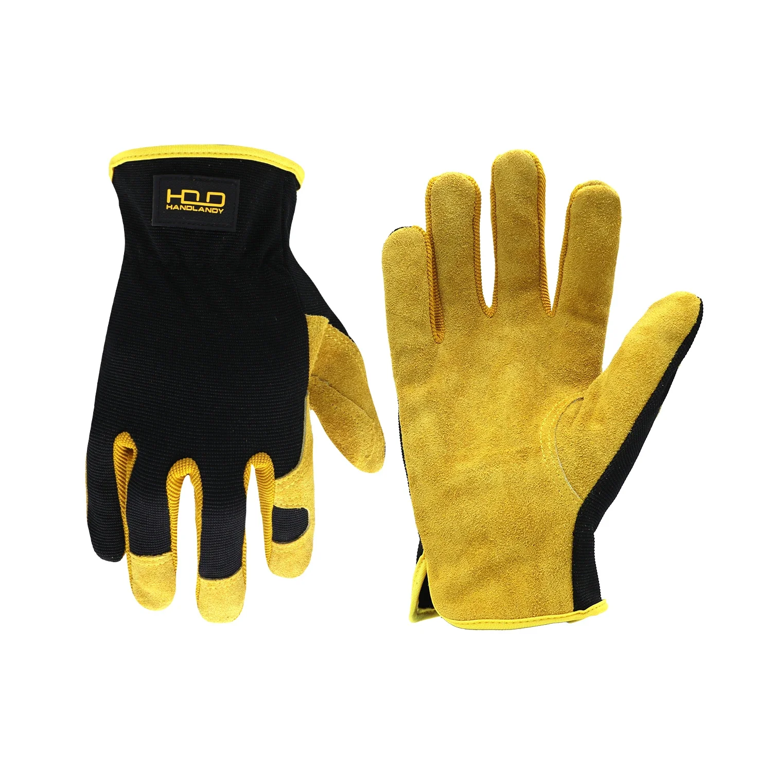 

HANDLANDY Мужские кожаные рабочие перчатки