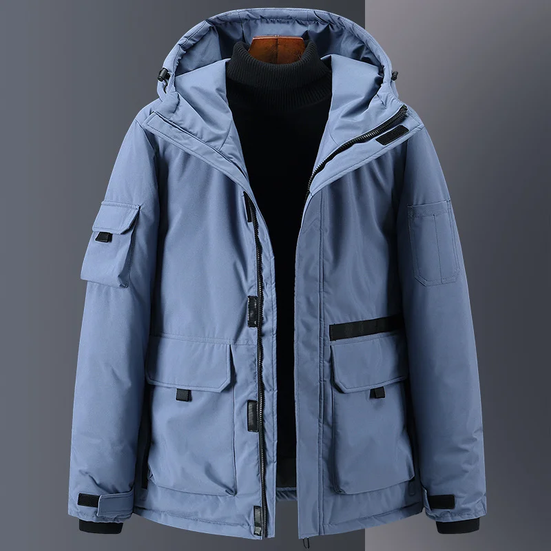 Winter Down Jacket Men'S New Thickened Casual Canadian Outdoor Work Clothes Couple'S Youth Warm Coat Fashion