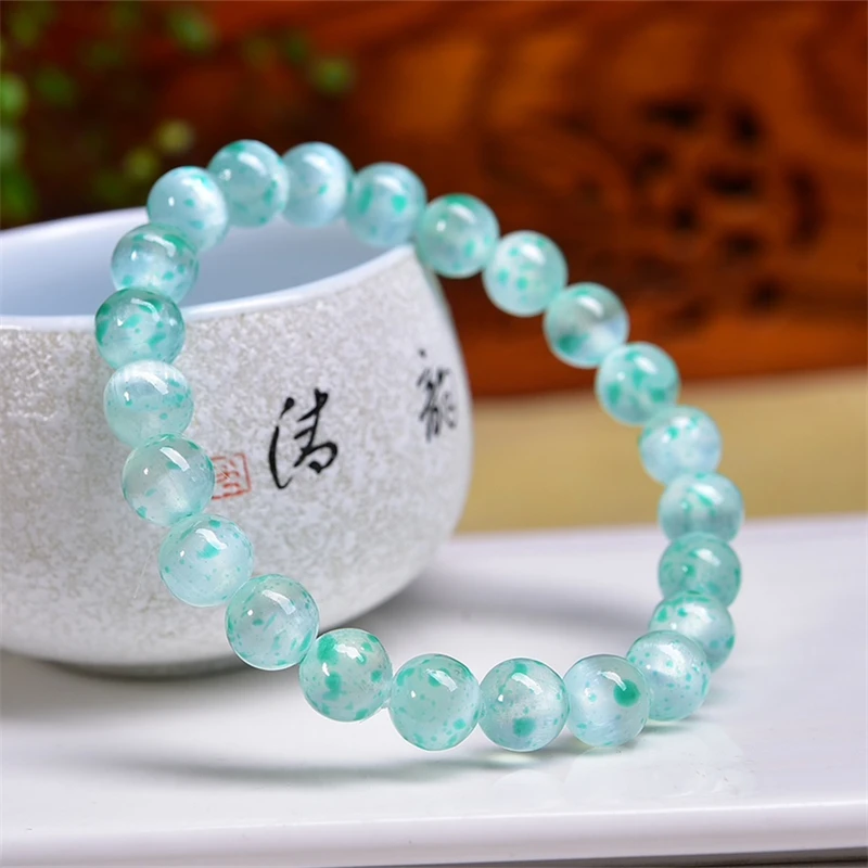 2 шт. женский браслет кошачий глаз 8 мм