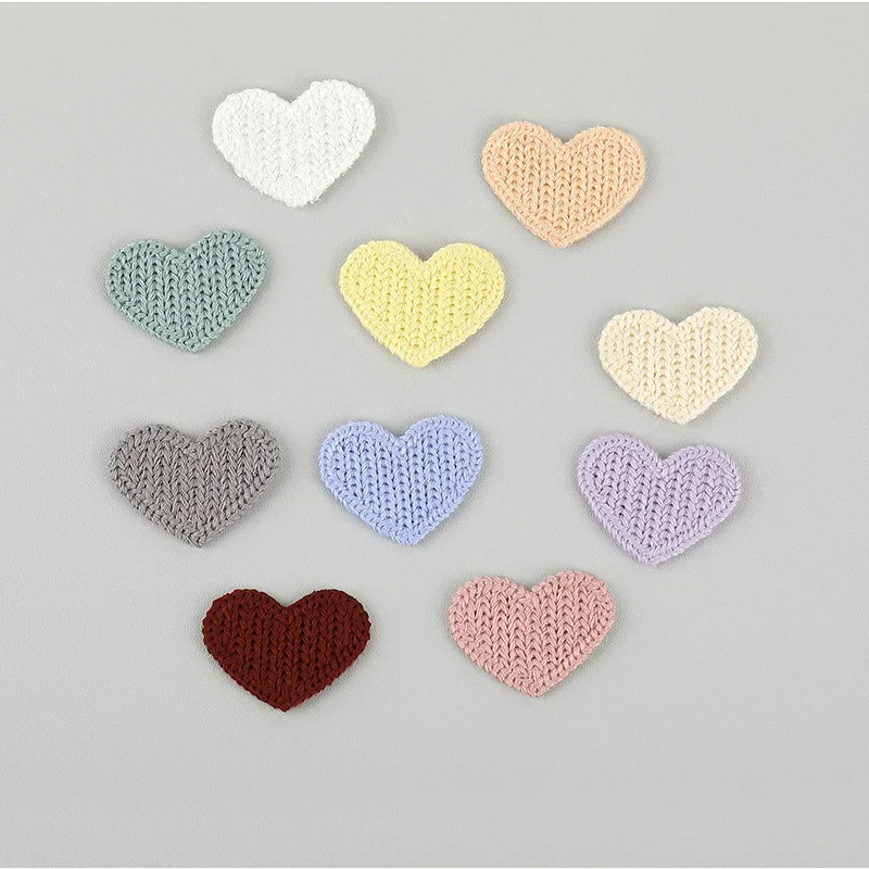 Аппликации в виде сердца для детской одежды шапки обуви нашивок шитья декора