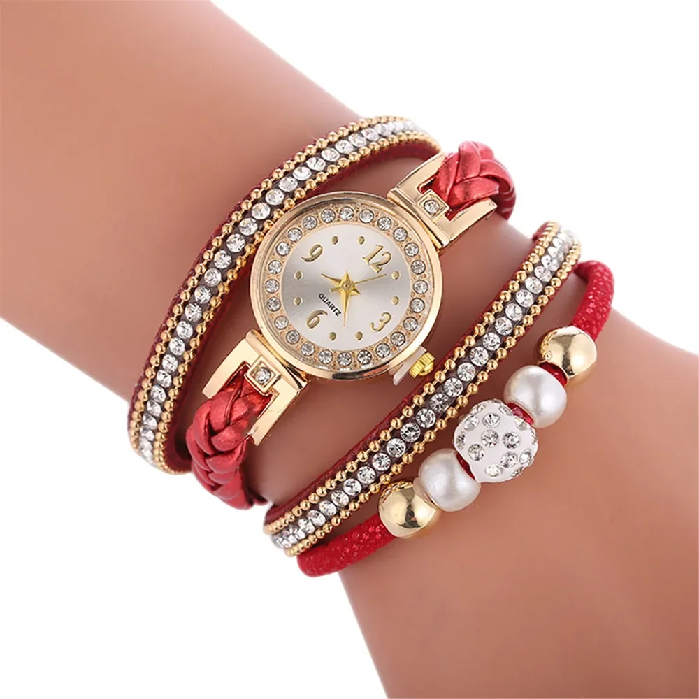 Bracelet Watches Women Wrap Around Fashion Bracelet Fashion Dress Ladies Womans Wrist Watch Relojes Mujer Clock for Gift