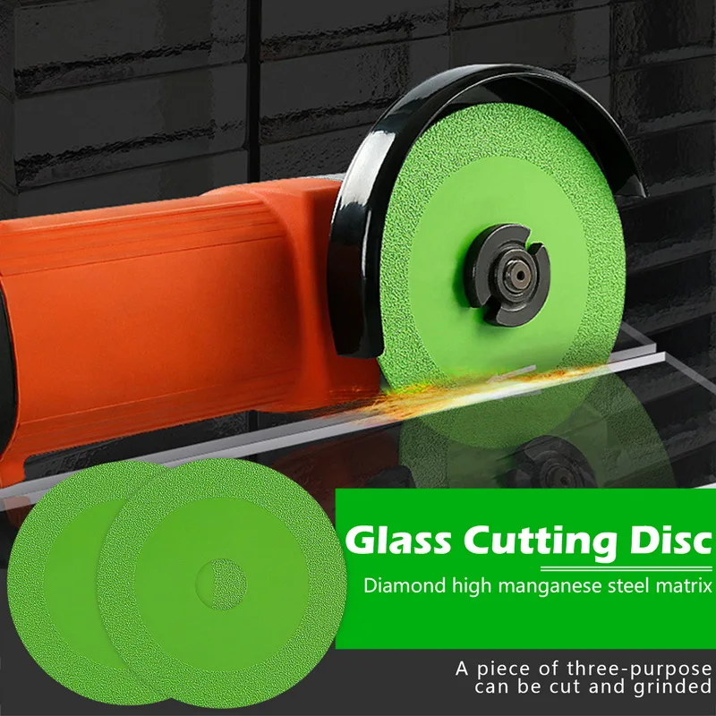 

1PC Glass Cutting Disc 100mm Ultra-thin Saw Blade Jade Crystal Wine Bottles Grinding Chamfering Cutting Blade Glass Cutting Disk
