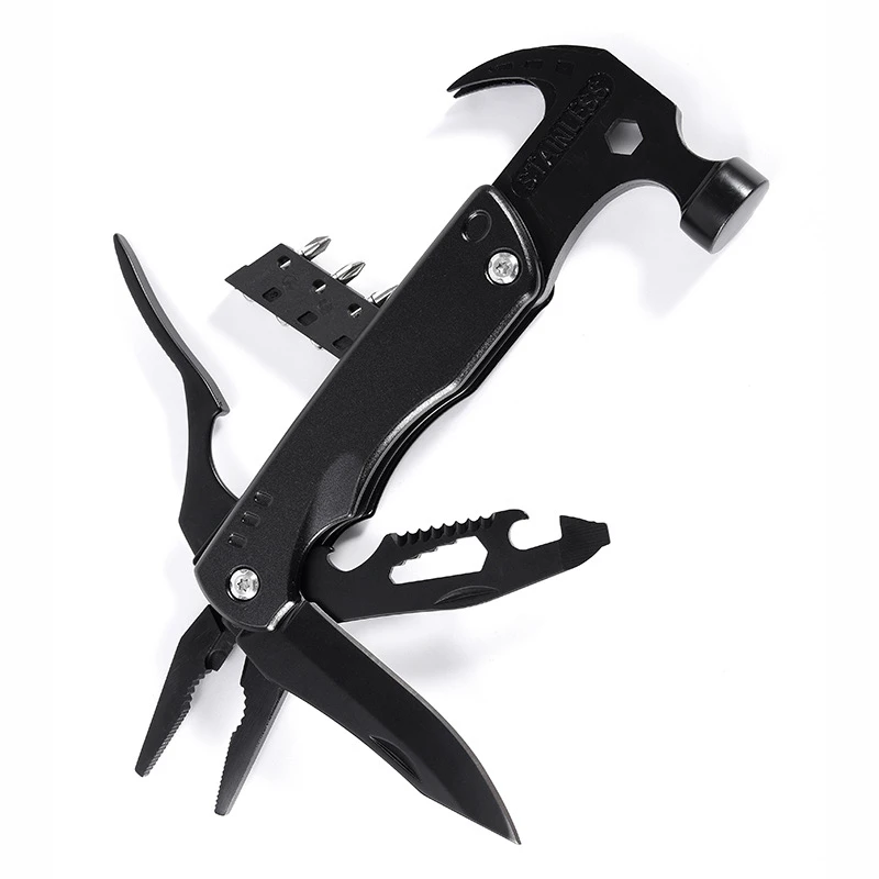 Multifunctional Pliers Multitool Claw Hammer Stainless Steel Tool Outdoor Survival Wire Cutter Camping Knife Wrench Hand Tools