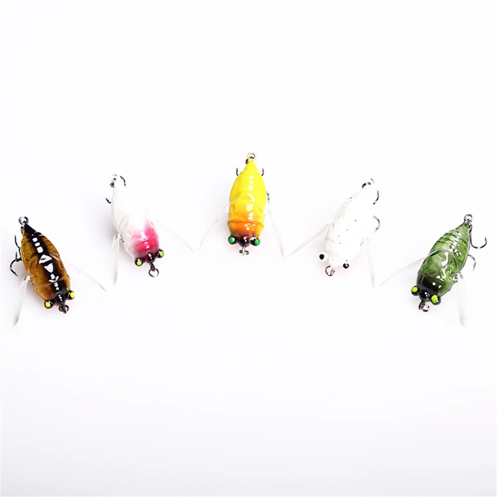 

Fake Bait Small And Exquisite 6g Bait Cast Far 5cm Bionic Cicada Lure Bionic Lure Lifelike And Smart Hard Bait Luya Chan