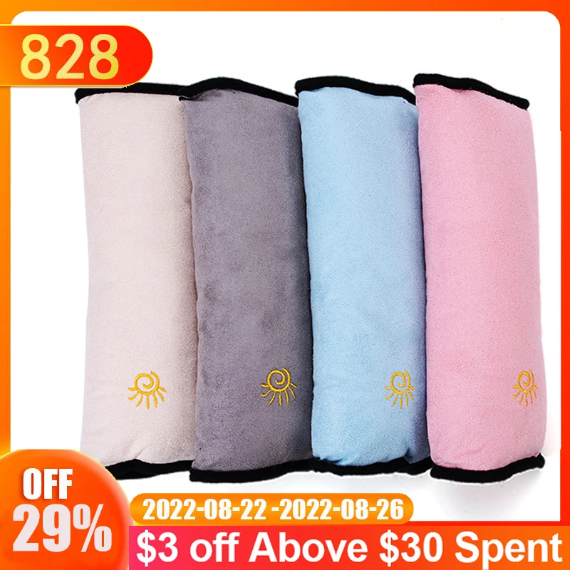 

Plush Car Seat Belt Cover Breathable Children Kids Seatbelt Pillow Seat Strap Shoulder Pad Cushion Universal Car Interior