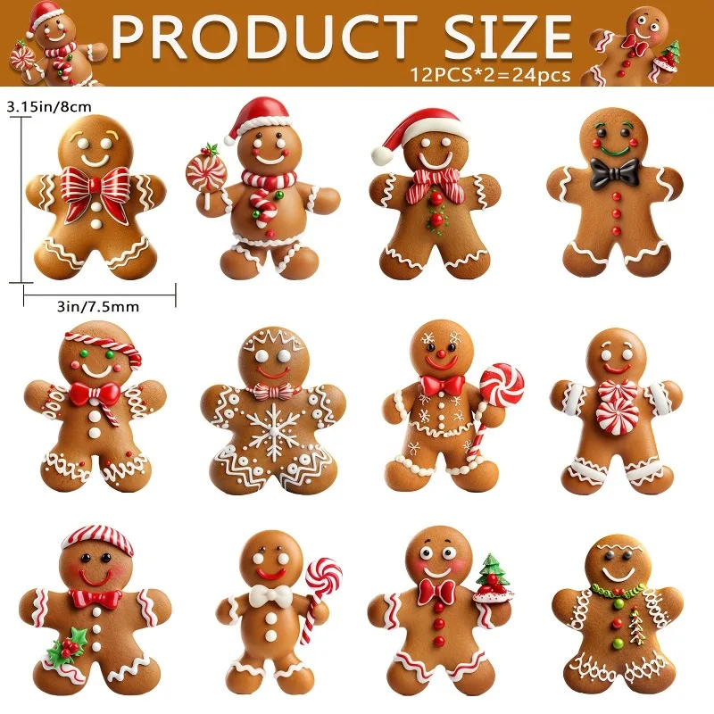 Рождественские украшения пряничные человечки