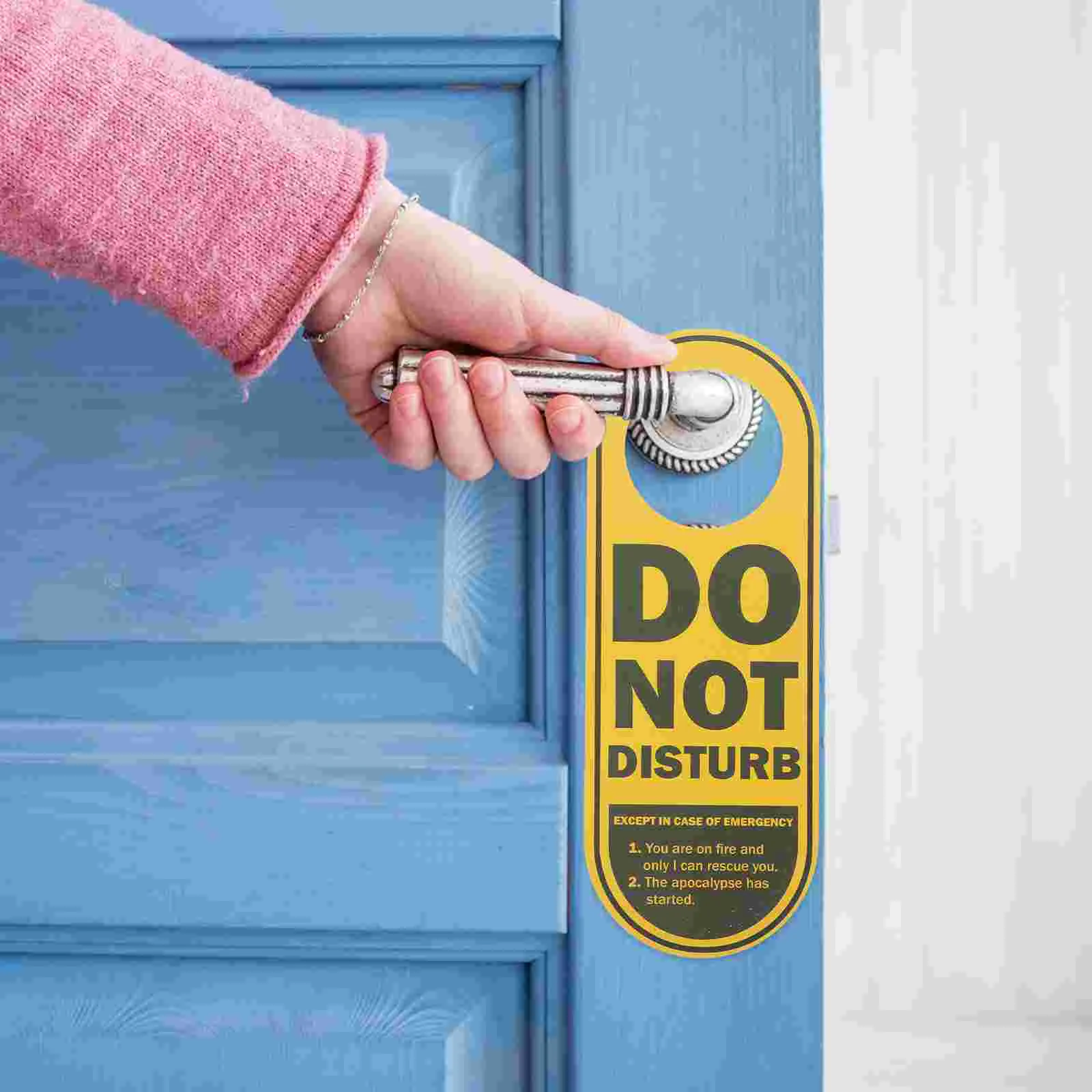 Двухсторонняя подвесная бирка из ПВХ для двери не беспокоить гостиничные