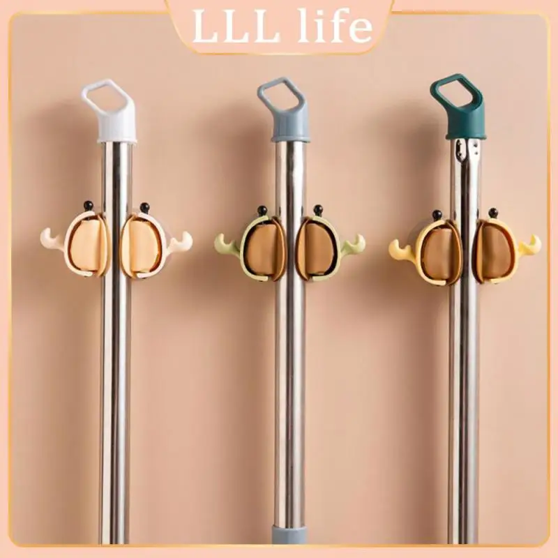 

Strong Adhesive Hook Mop Rack Bathroom Accessories Kitchen Organizer Mop Clamp Bathroom Hook Storage Hook Sticking Hook Mop Clip