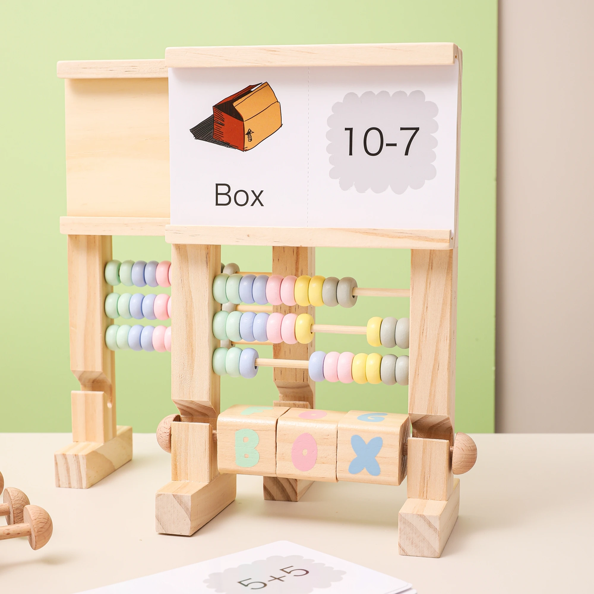 

Wooden Montessori Early Educational Math Toys Multifunction Drawing Board Knowledge Cognition Abacus Counting Children Gift