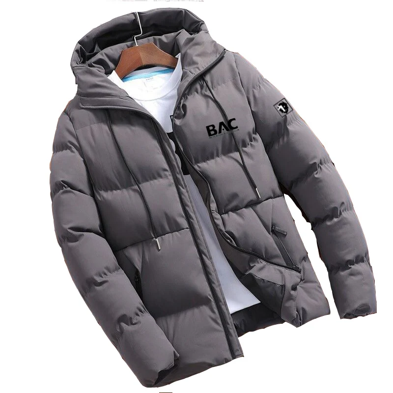 BLACKYAK 2022 Winter Jacket Men Casual Loose Thicken Warm Mens Parkas Printing Hooded cotton clothes Men Winter jacket Coat