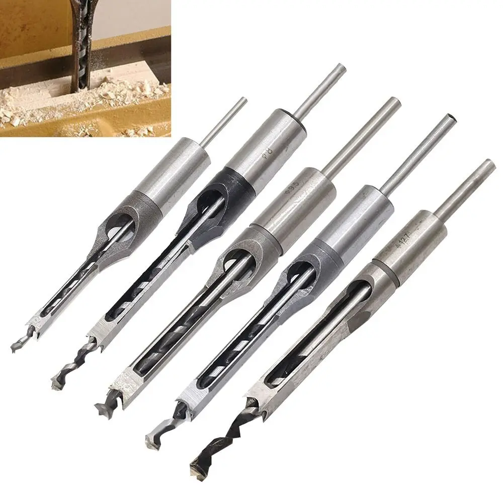 

Convenient DIY Durable Hole Opener Woodworking Tool Square Hole Drill Bit Auger Mortising Chisel Drill Twist Drill