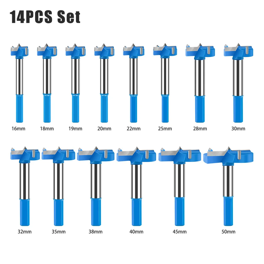 Набор сверл Форстнера с твердосплавным наконечником, кольцевая пила, резак, расточные сверла для дерева, пластика, шестигранный хвостовик, деревообрабатывающие инструменты