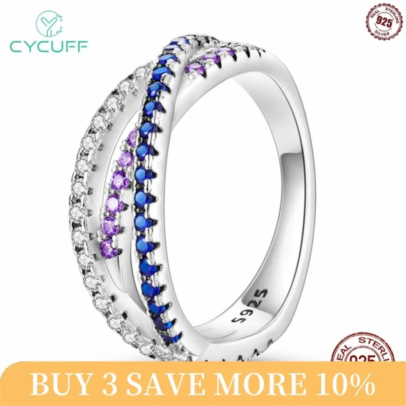 Женское кольцо из серебра 925 пробы с фианитом