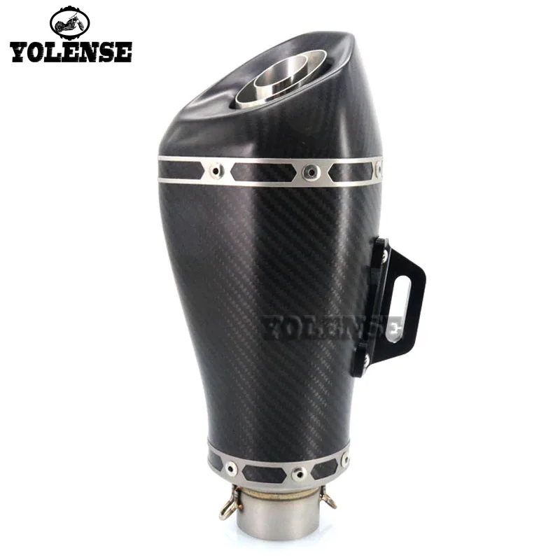 Выхлопной глушитель из углеродного волокна для YAMAHA YZF R1 R3 R6 R25 R125 XJ6 XJR1300 T-MAX 530 500 на